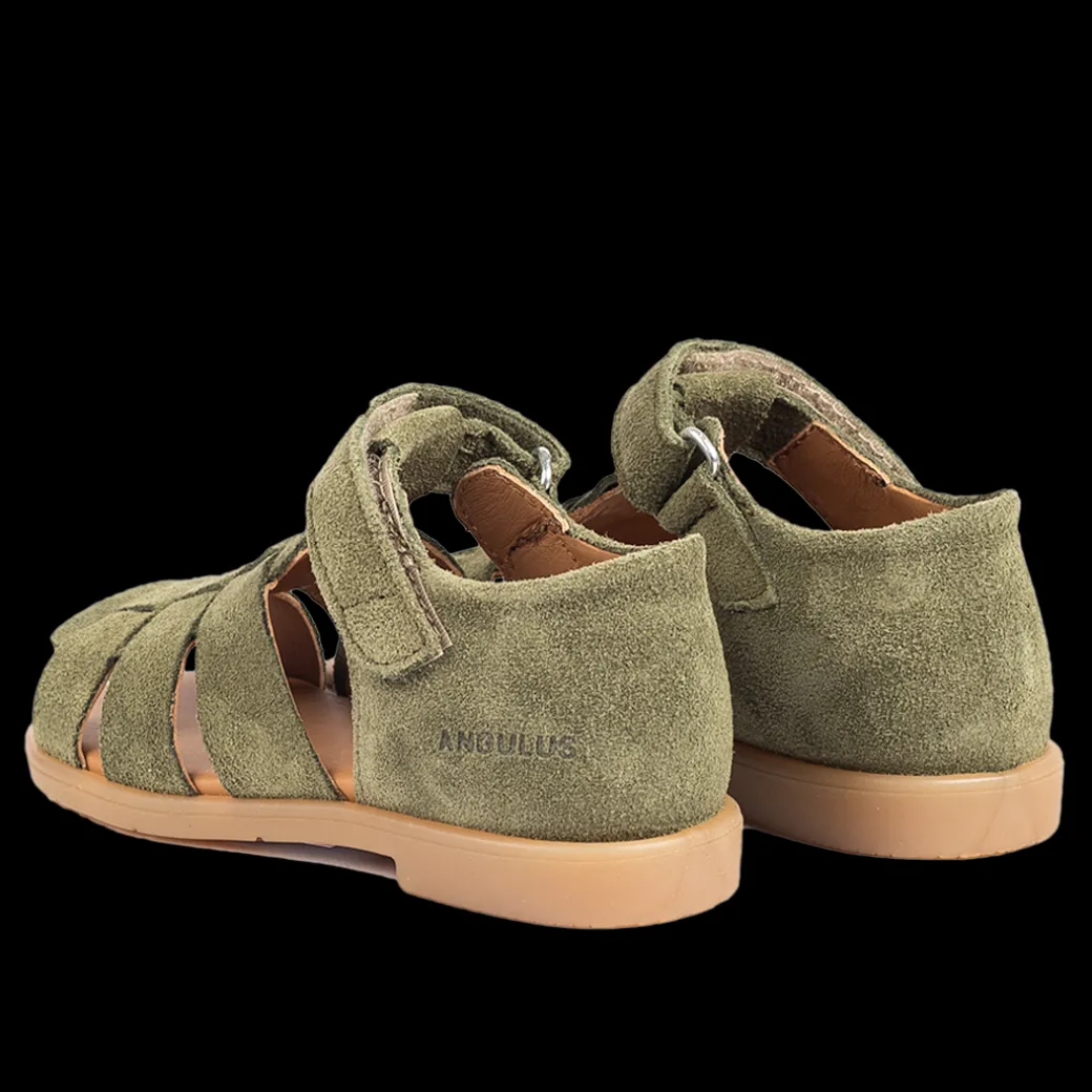 Begynder Sandal Med åben Tå Og Velcrolukning