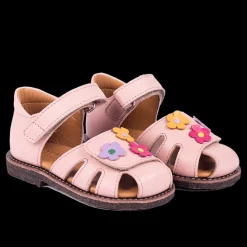 Begynder Sandal Med Blomsterapplikationer