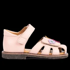 Begynder Sandal Med Blomsterapplikationer