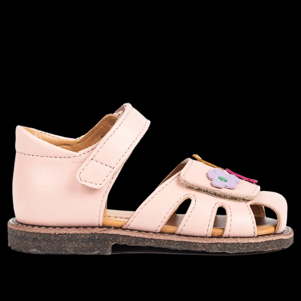 Begynder Sandal Med Blomsterapplikationer