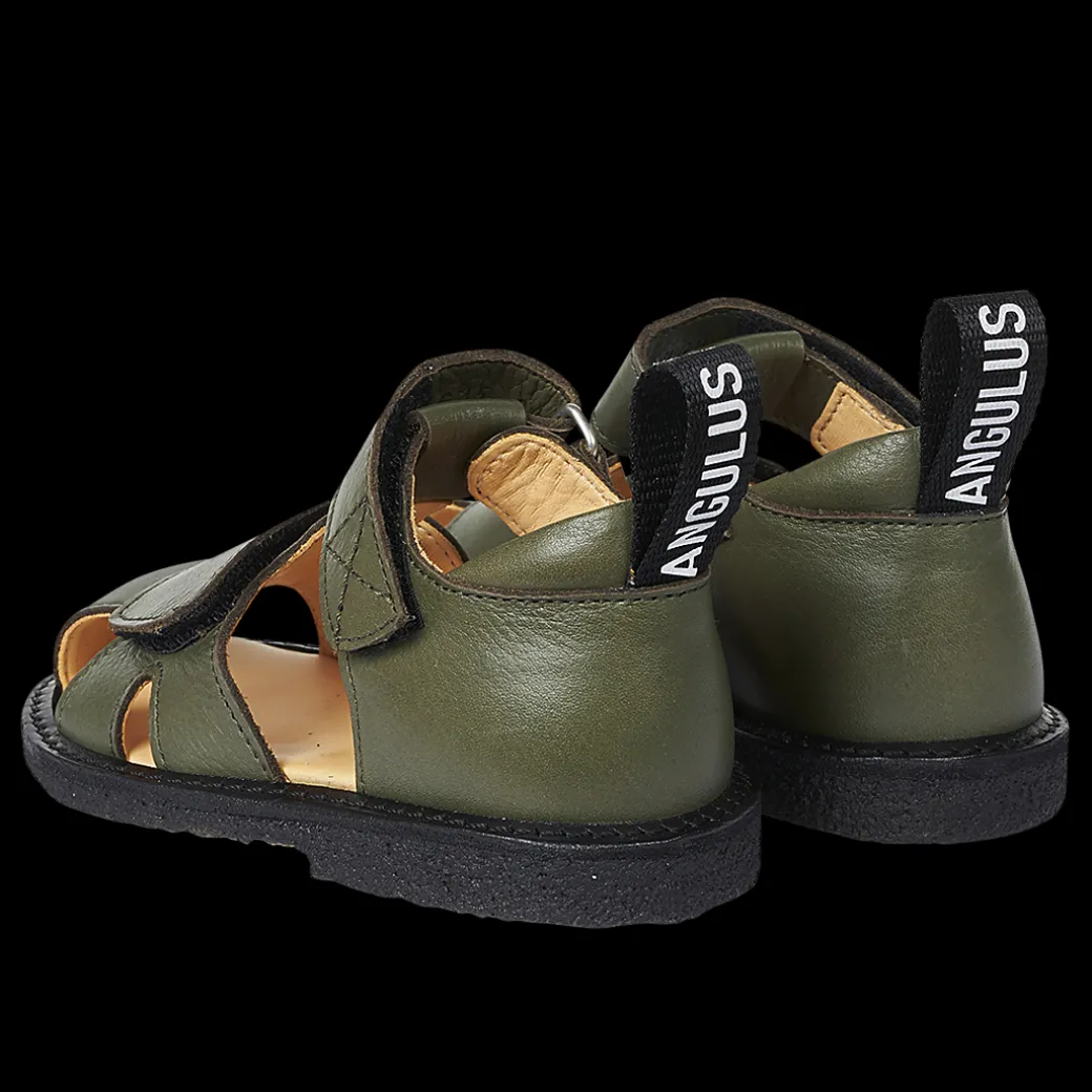 Begynder Sandal Med Logobånd Og Velcrolukning