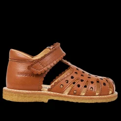 Begynder Sandal Med Mini-hjerter Og Velcrolukning
