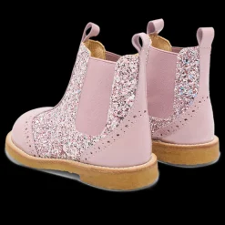 Chelsea Støvle Med Glitter Og Brogues Detaljer
