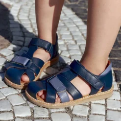 Colourblock Sandal Med Justerbar Velcrolukning