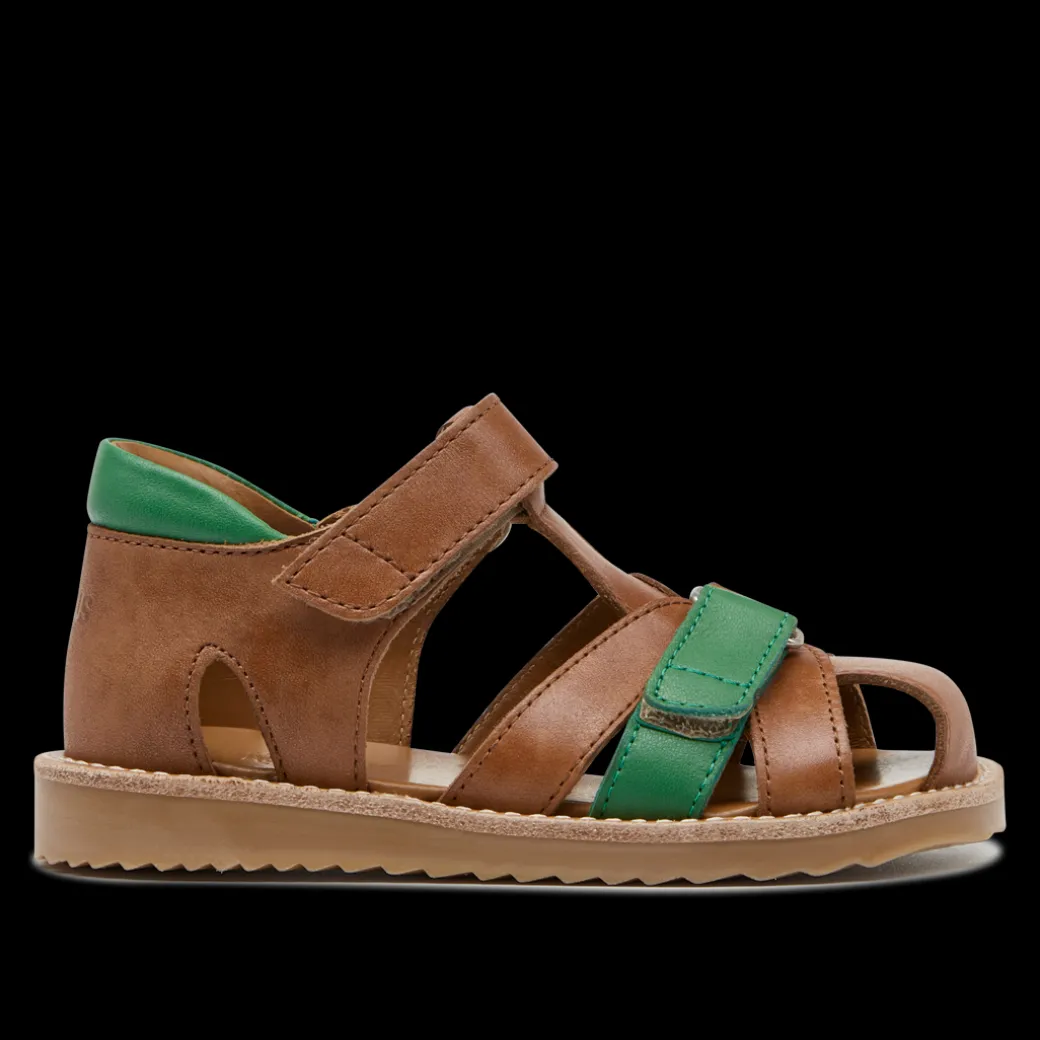 Colourblock Sandal Med Justerbar Velcrolukning