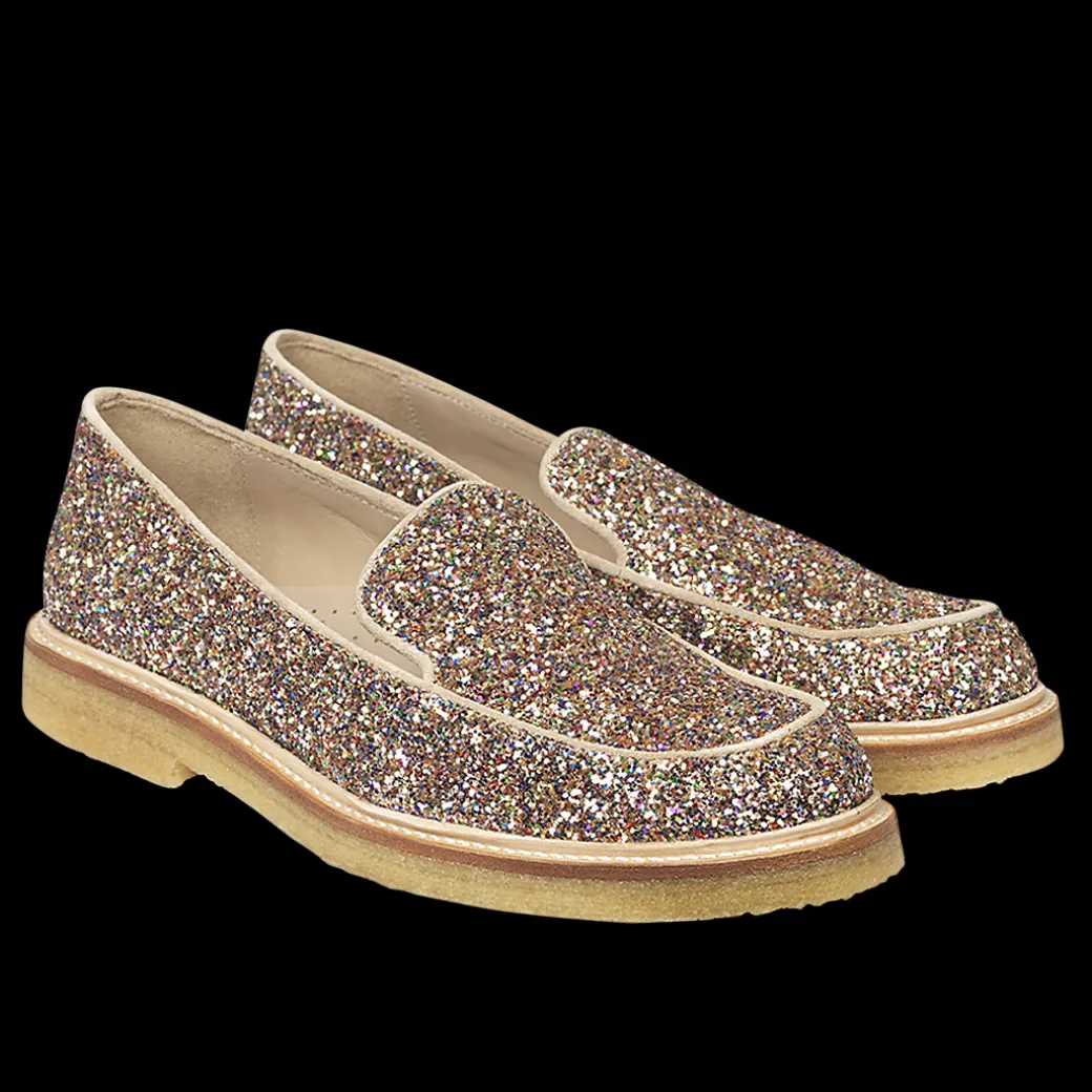 Funklende Glitter-loafer
