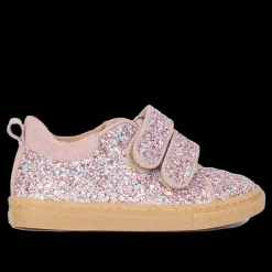 Funklende Glitter-sneaker Med Ruskindskanter