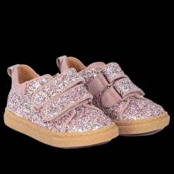 Funklende Glitter-sneaker Med Ruskindskanter