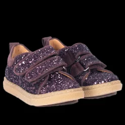 Funklende Glitter-sneaker Med Ruskindskanter