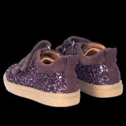 Funklende Glitter-sneaker Med Ruskindskanter