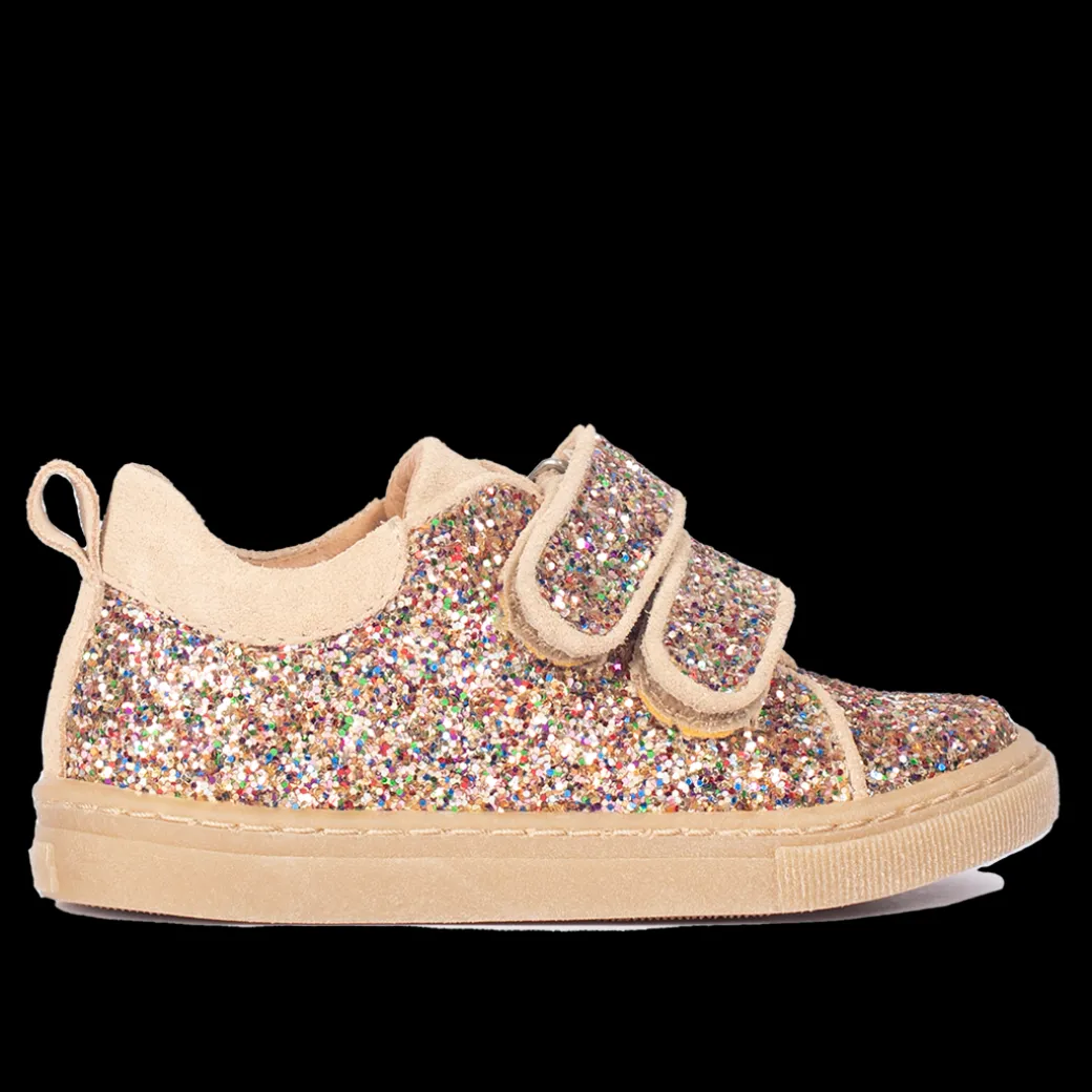 Funklende Glitter-sneaker Med Ruskindskanter