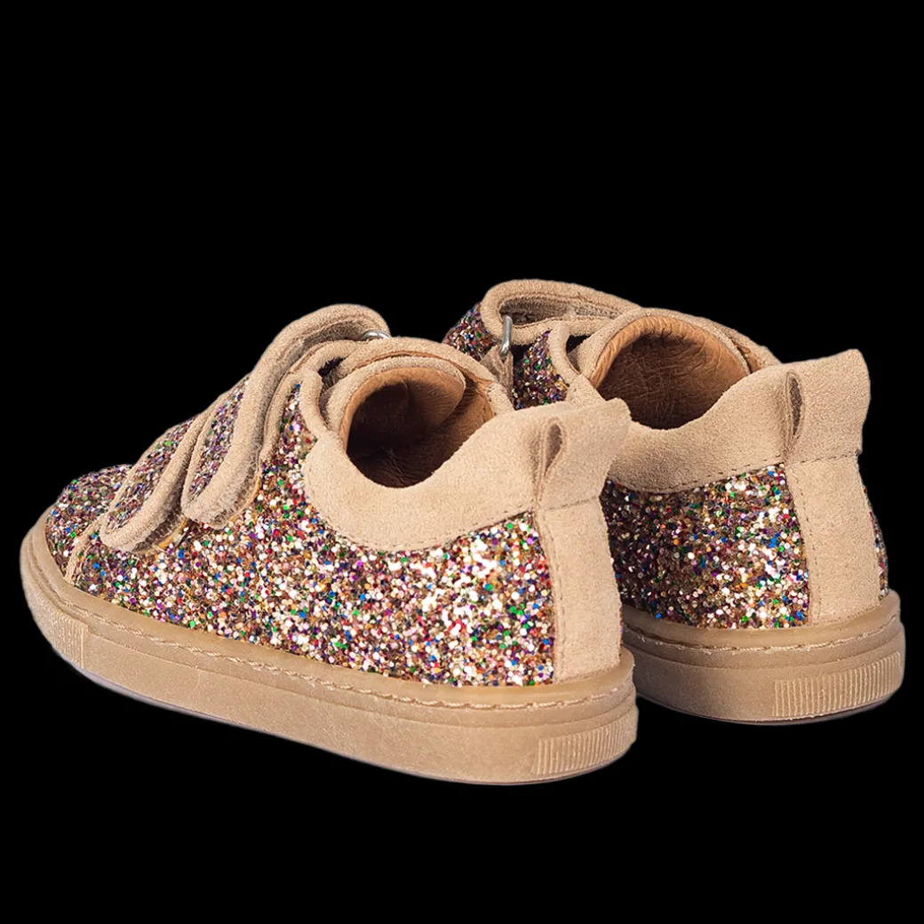 Funklende Glitter-sneaker Med Ruskindskanter