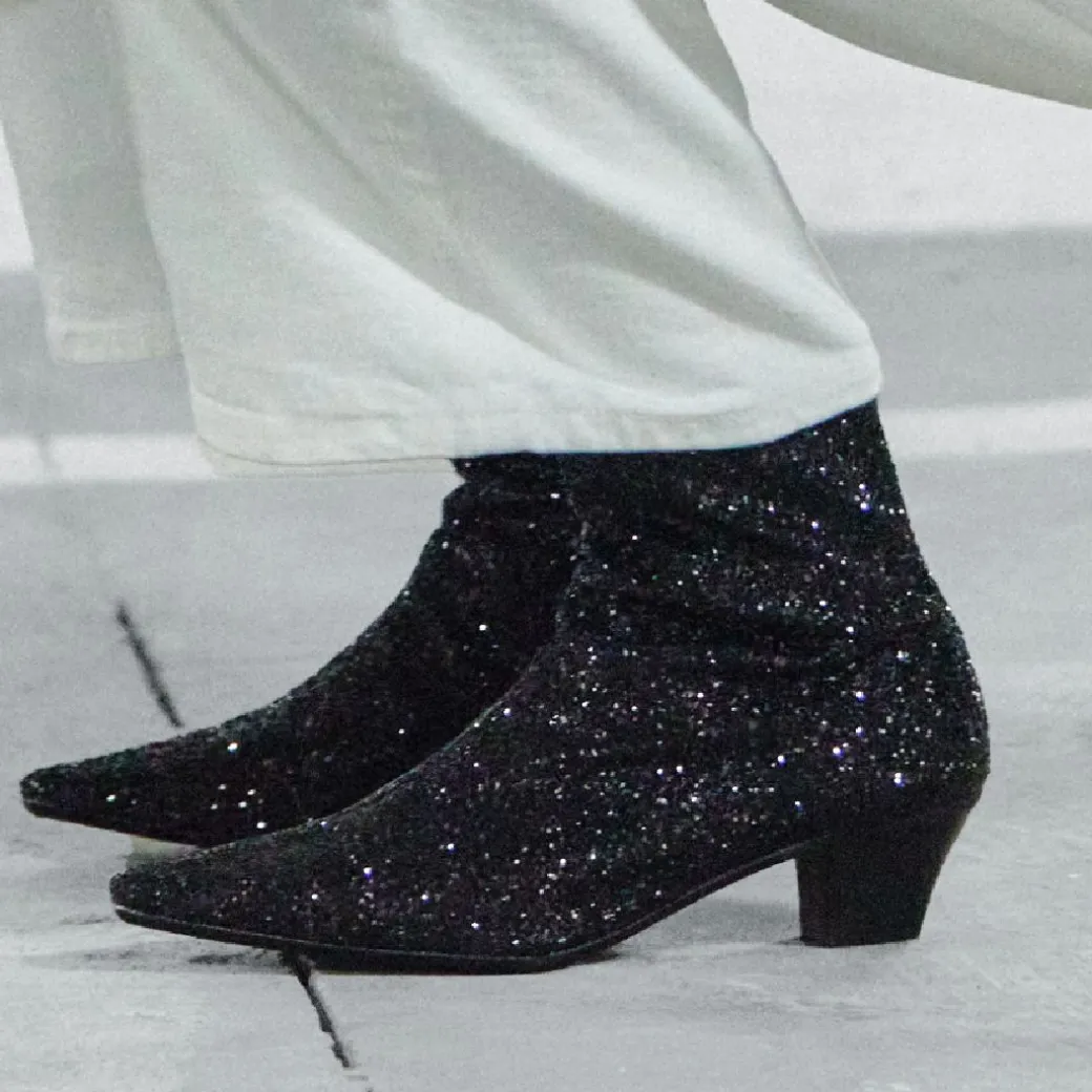 Funklende Glitterstøvlet