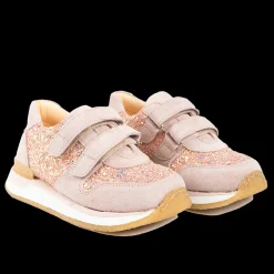 Glittersneaker Med Velcrolukning