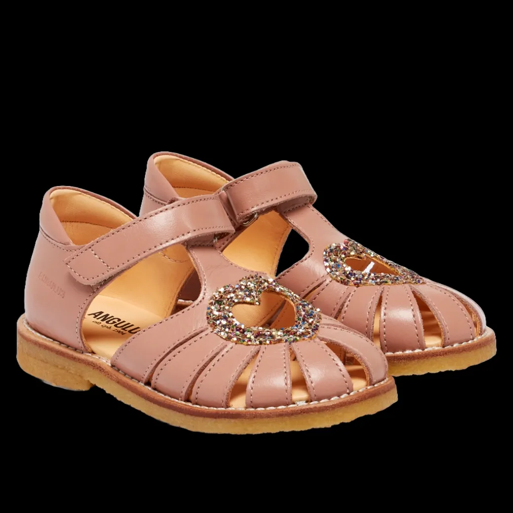 Hjerte Sandal Med Justerbar Velcrolukning