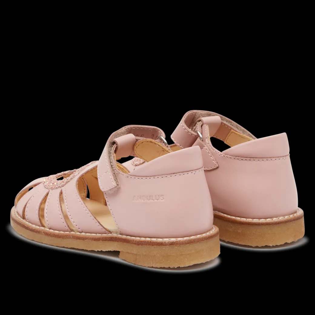 Hjertesandal Med Funklende Glitter Hjerte