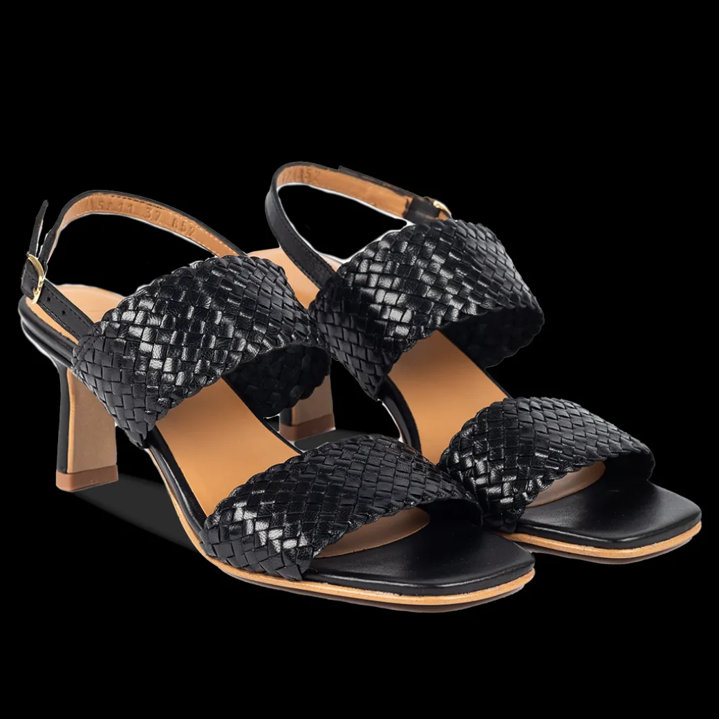 Håndflettet Sandal Med Hæl