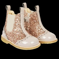 Klassisk Chelsea Støvle Med Funklende Glitter