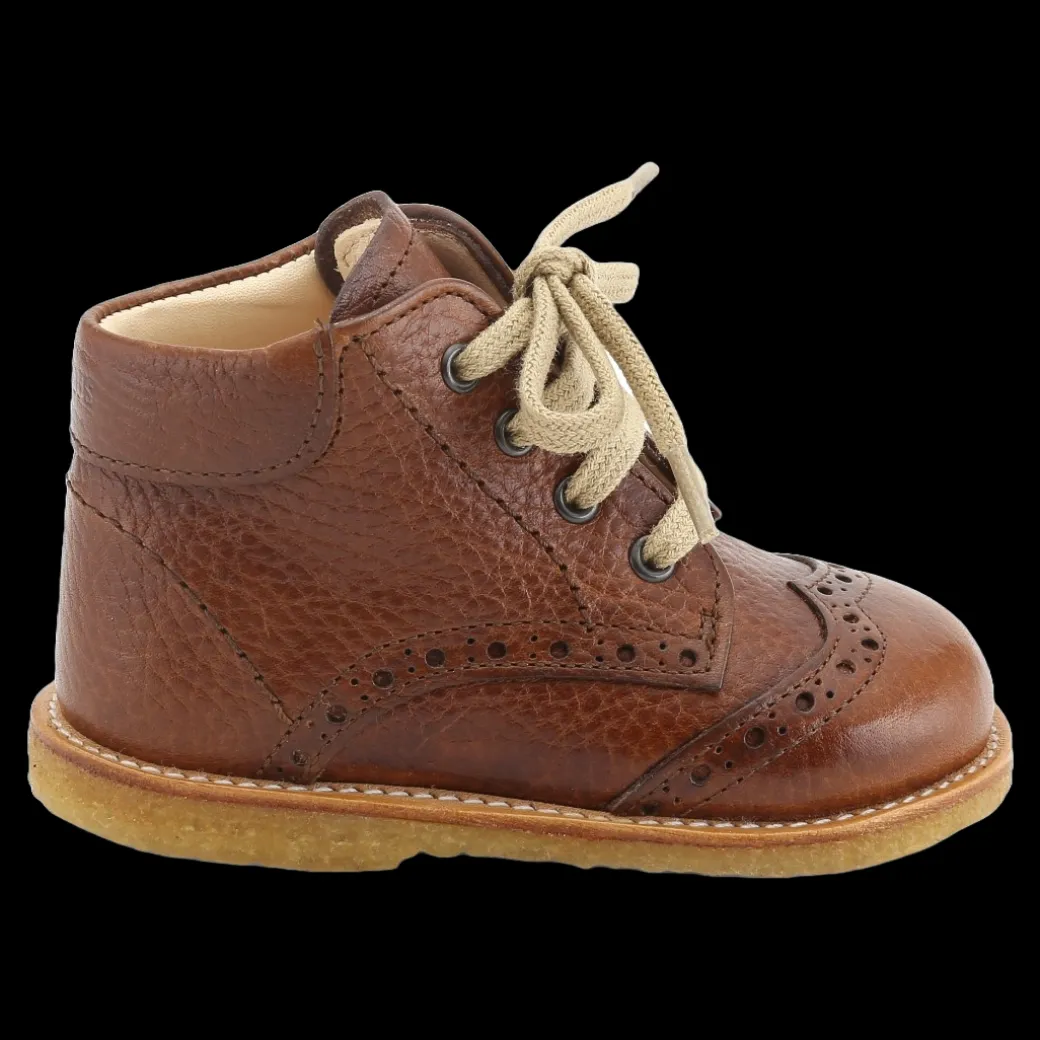 Klassisk Snøresko Med Brogue Detaljer