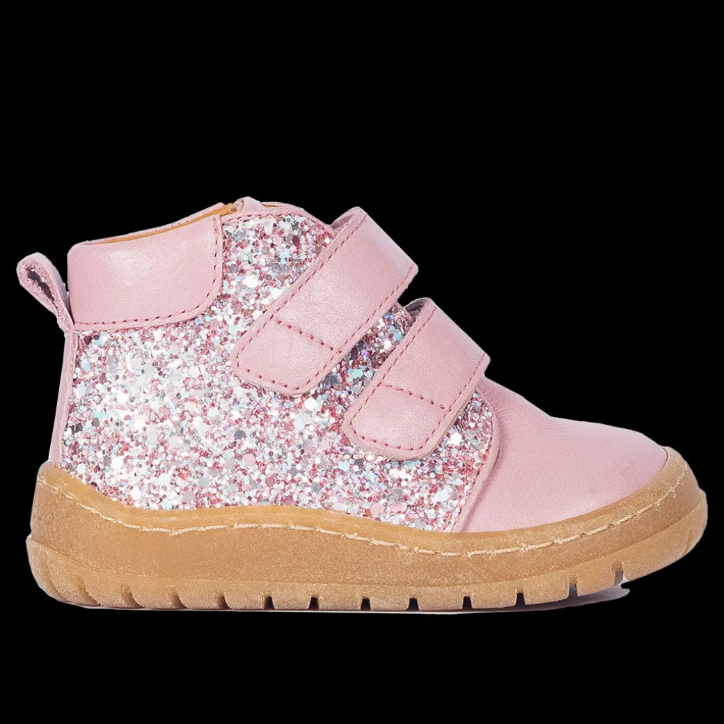 Mit-cut Sneaker Med Funklende Glitter