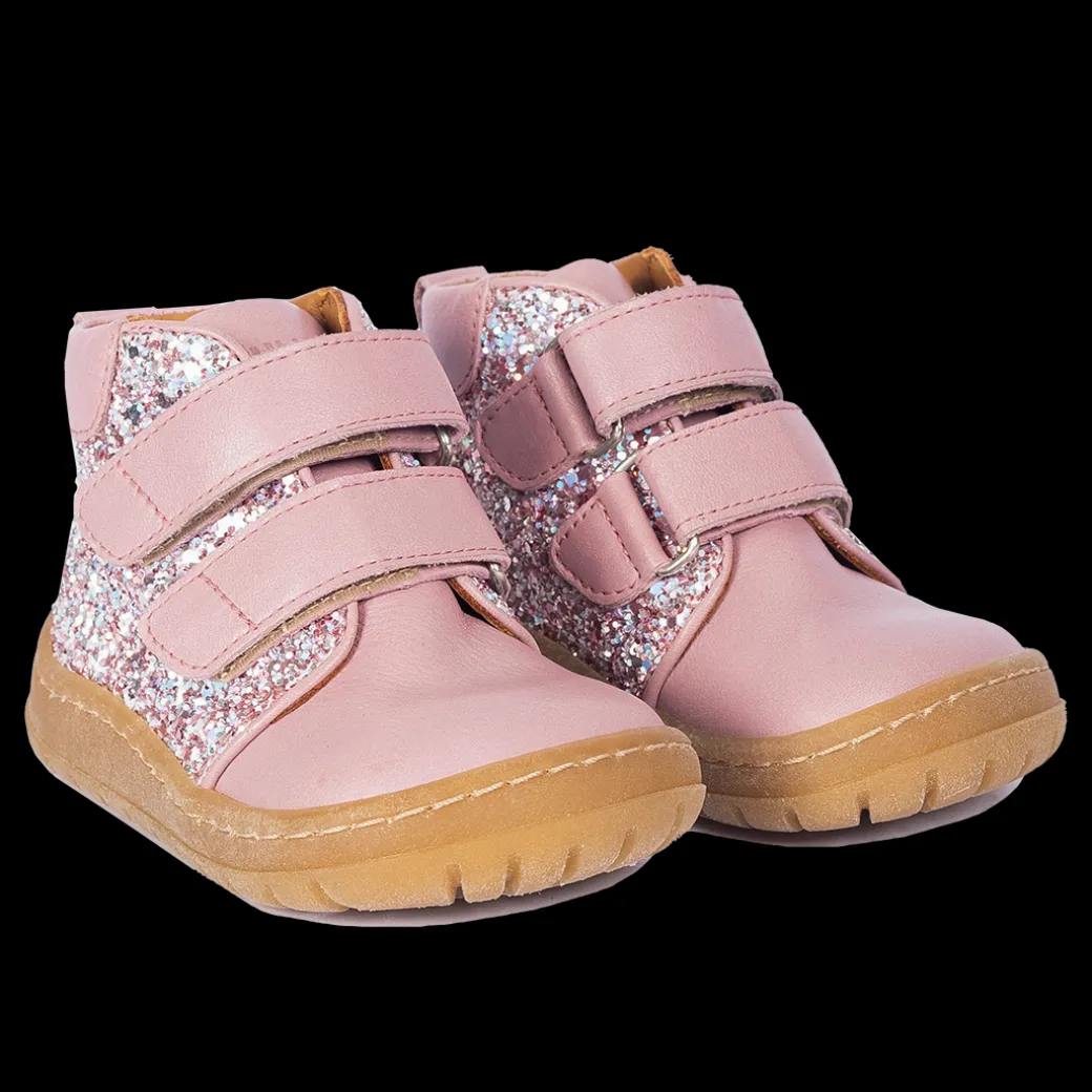 Mit-cut Sneaker Med Funklende Glitter