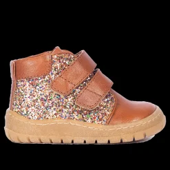 Mit-cut Sneaker Med Funklende Glitter