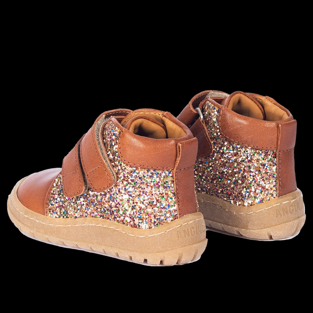 Mit-cut Sneaker Med Funklende Glitter