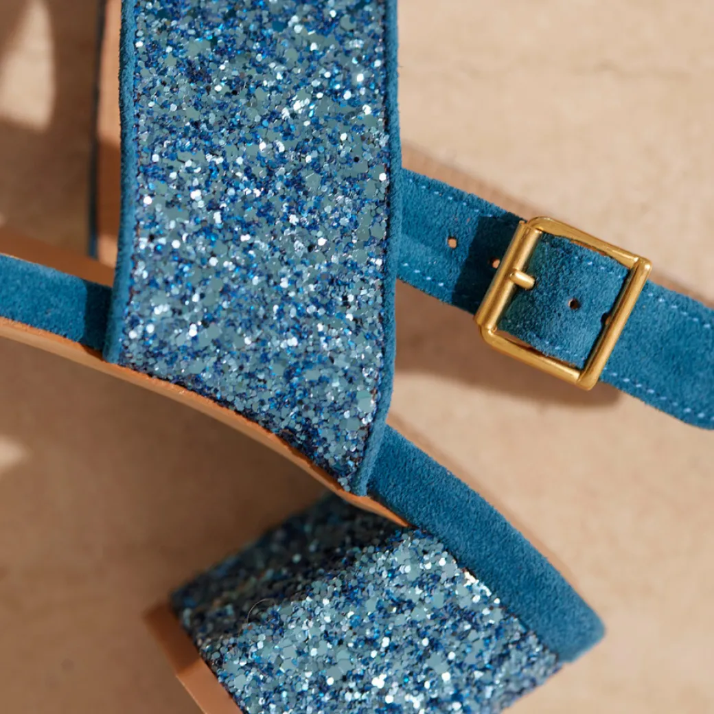 Remsandal I Funklende Glitter