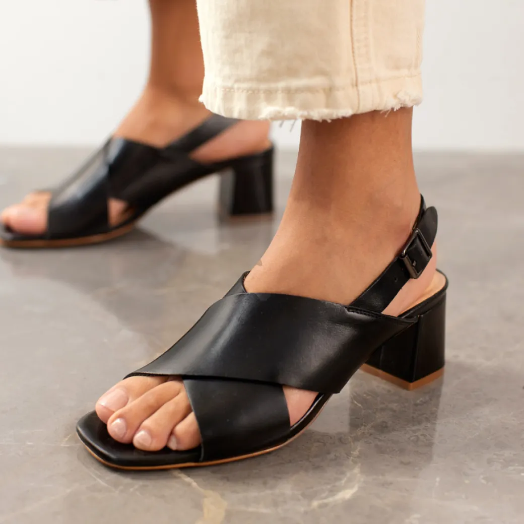 Sandal Med Blokhæl