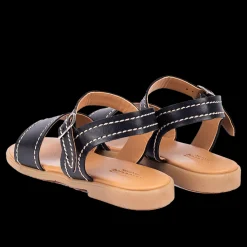 Sandal Med Dekorative Kontraststikninger