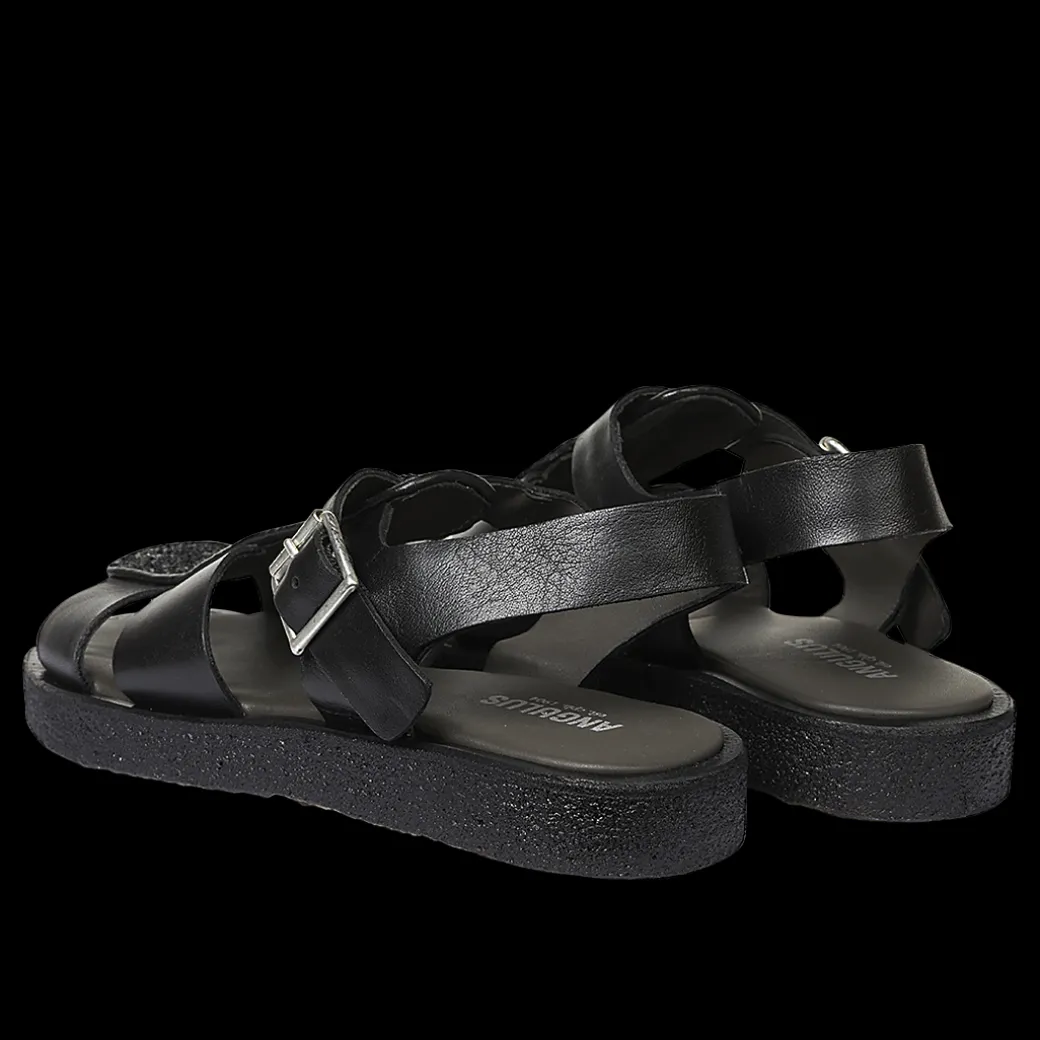 Sandal Med Glitter, Spænde Og åben Tå
