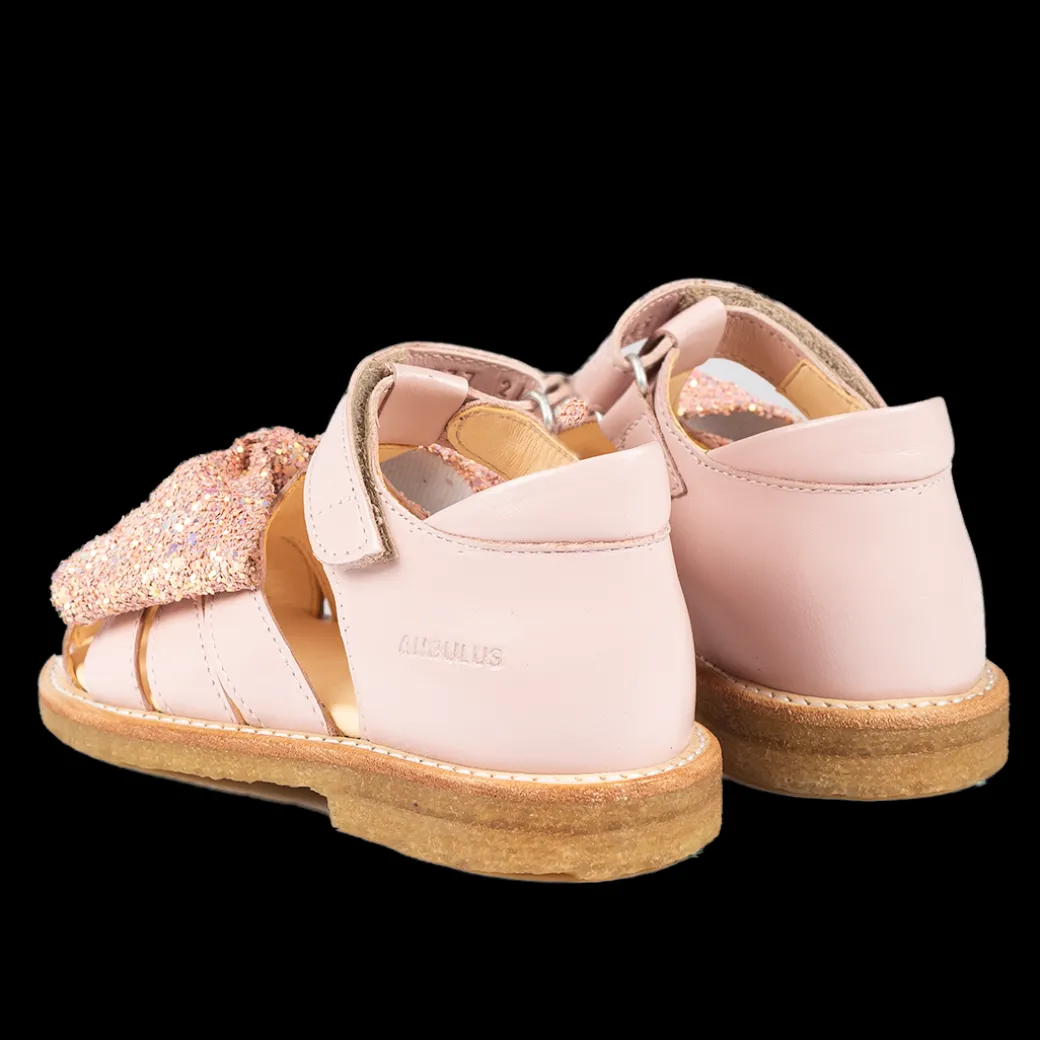 Sandal Med Glittersløjfe Og Velcrolukning