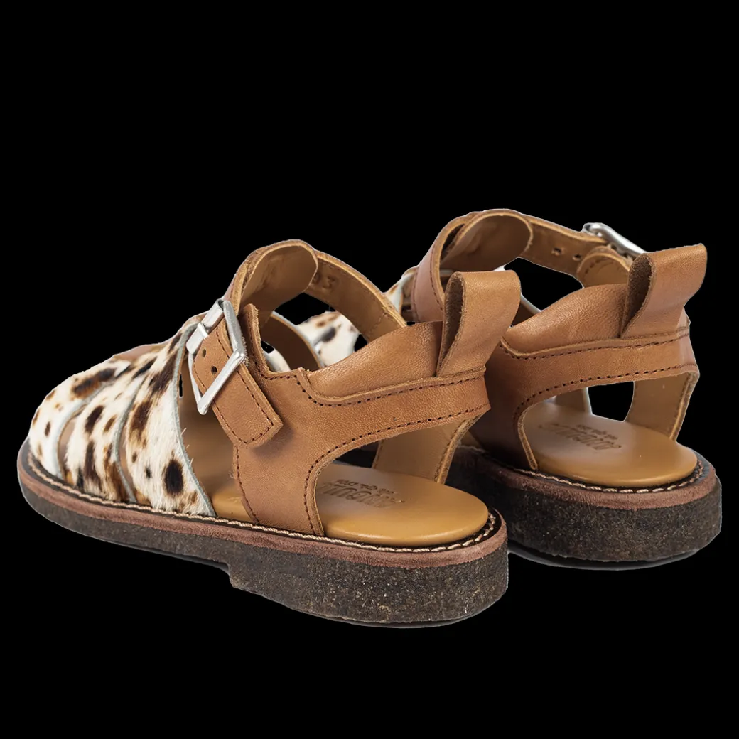 Sandal Med Spænde Og Pony Detaljer