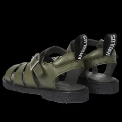 Sandal Med Spændelukning Og Angulus Logobånd
