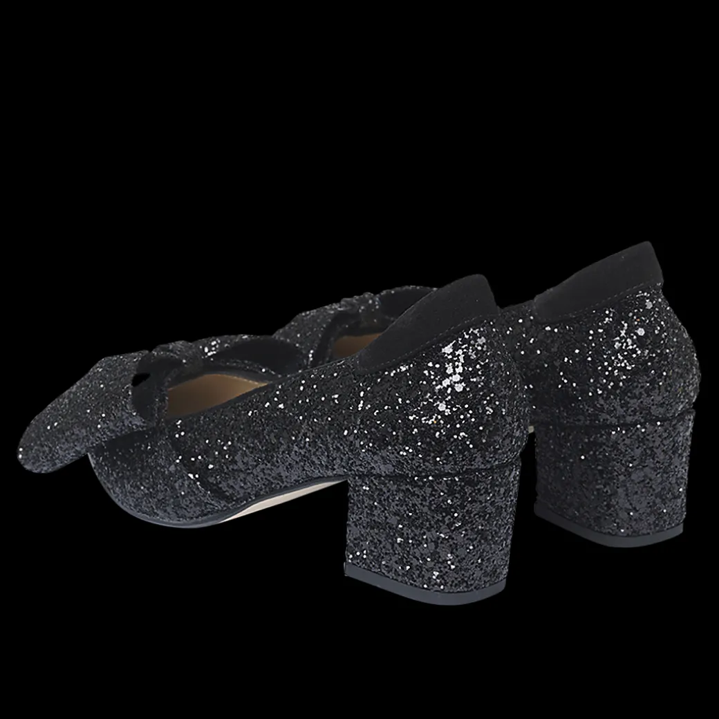 Sløjfe Pump I Funklende Glitter