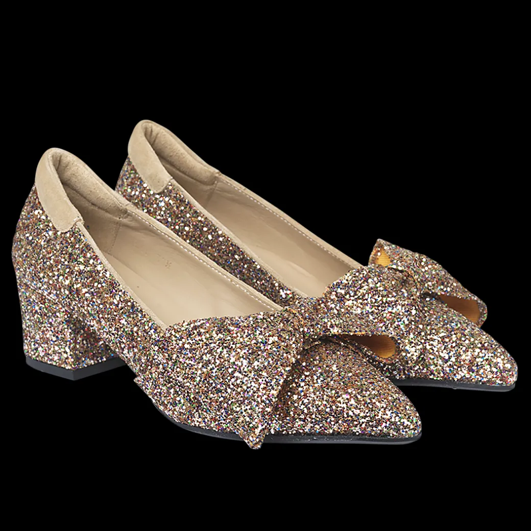 Sløjfe Pump I Funklende Glitter
