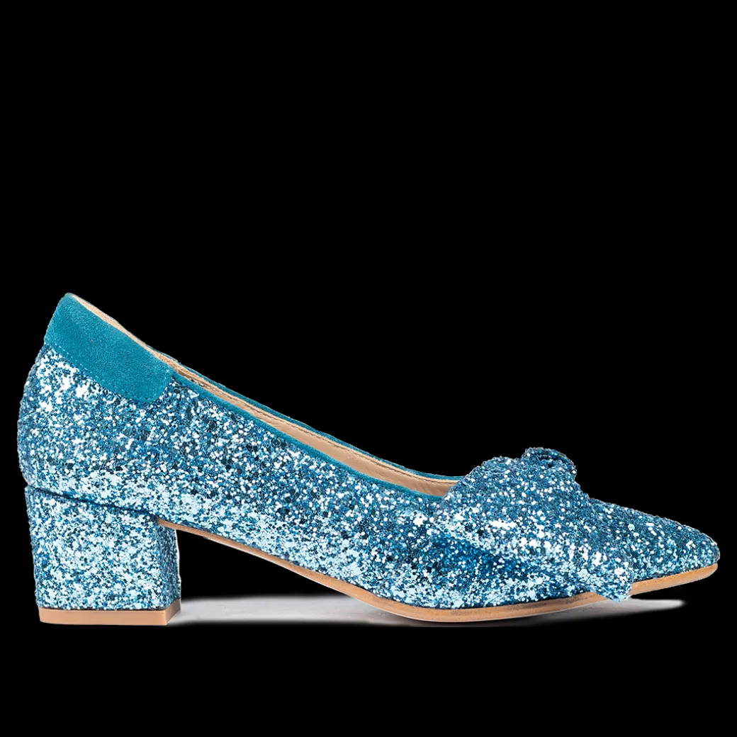 Sløjfe Pump I Funklende Glitter