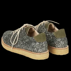 Sneaker I Glitter På Plateausål