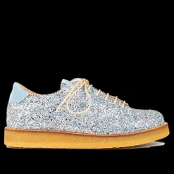 Sneaker I Glitter På Plateausål