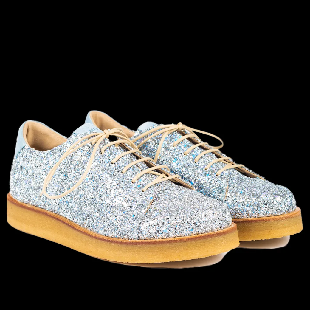 Sneaker I Glitter På Plateausål