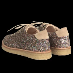 Sneaker I Glitter På Plateausål