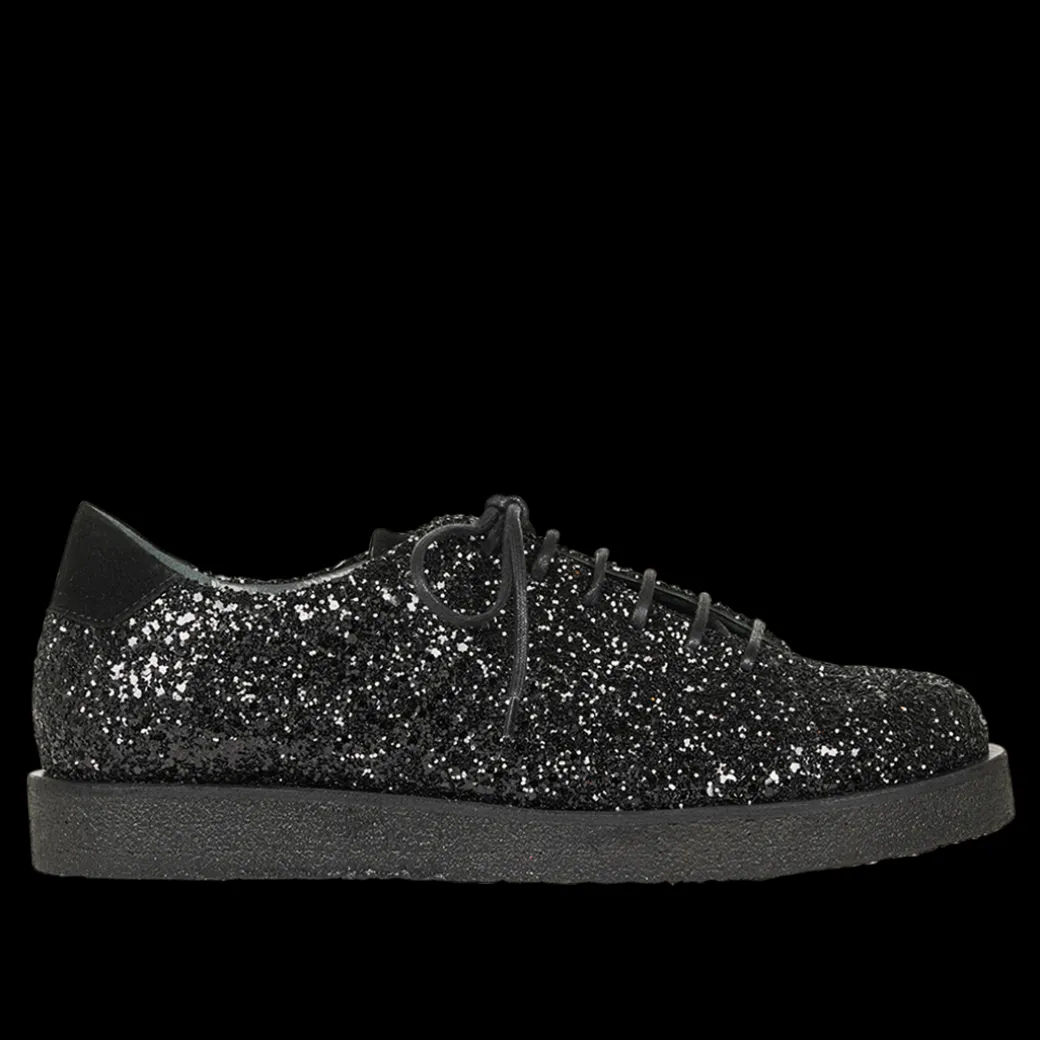 Sneaker I Glitter På Plateausål