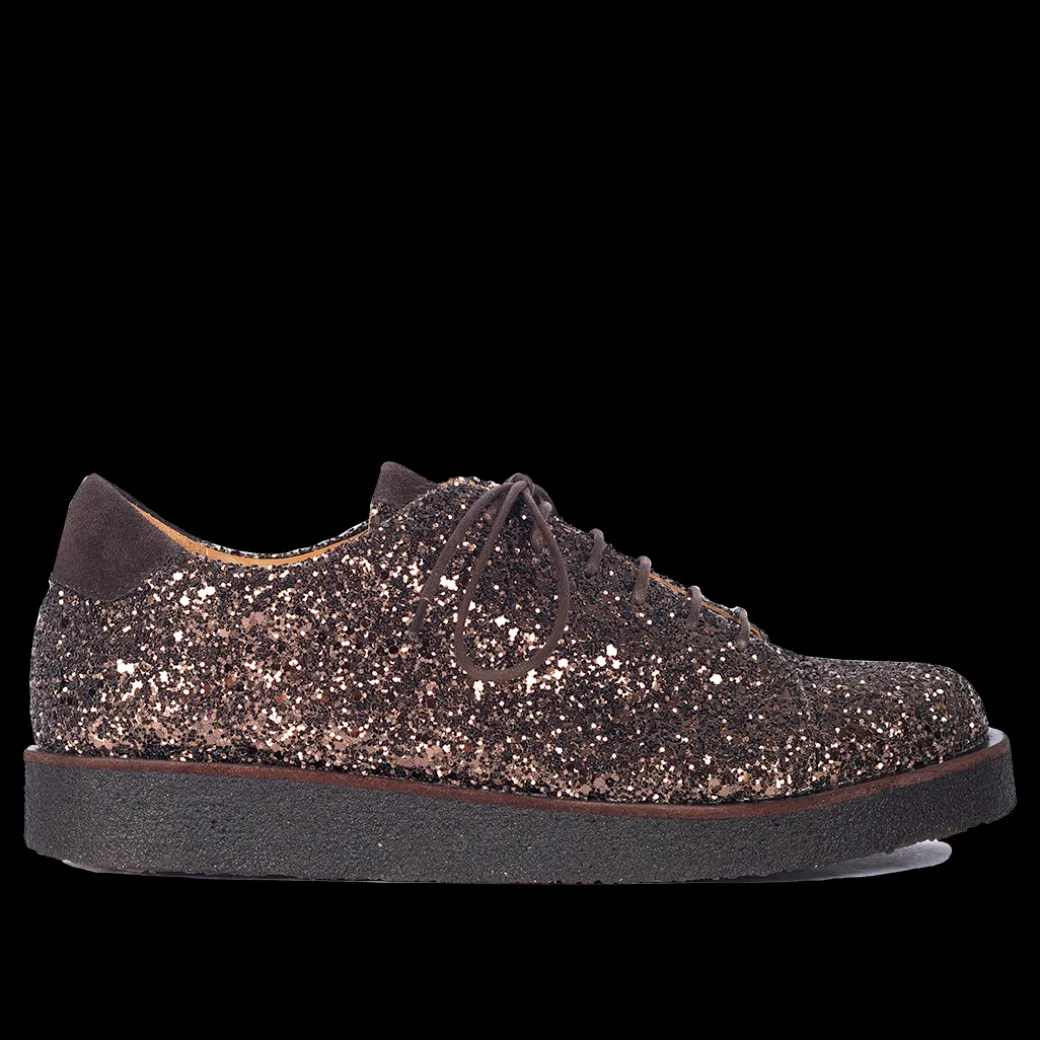 Sneaker I Glitter På Plateausål