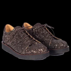 Sneaker I Glitter På Plateausål