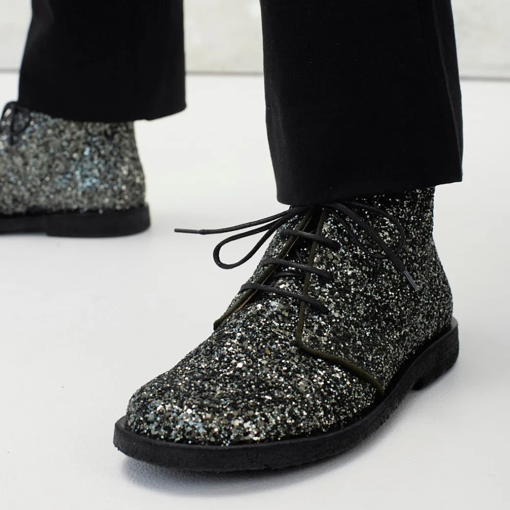 Støvle Med Glitter Og Snøre