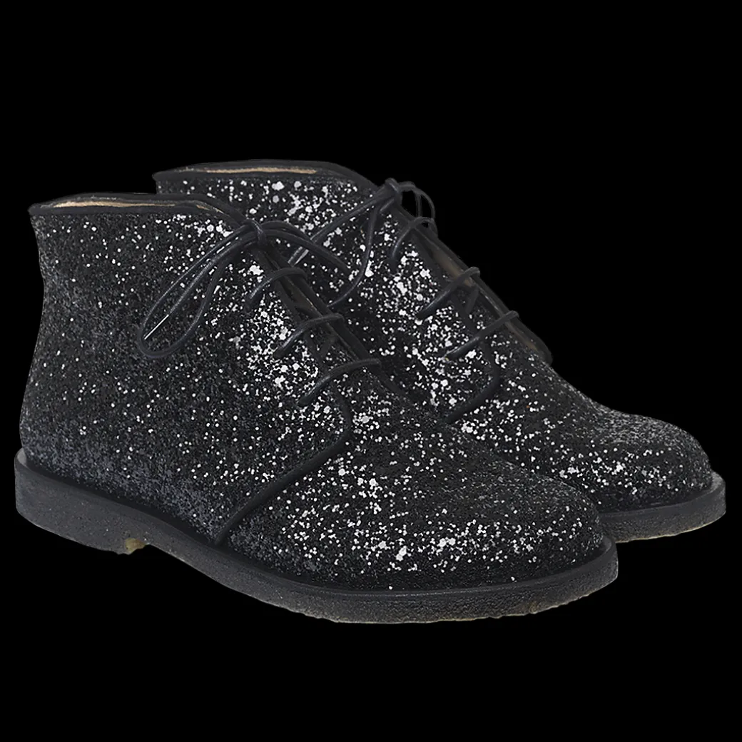 Støvle Med Glitter Og Snøre