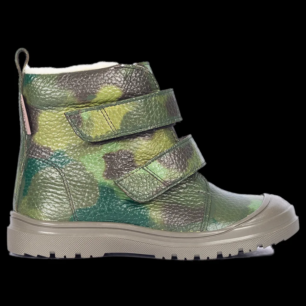 TEX-støvle Med Camouflageprint Og Uldfoer