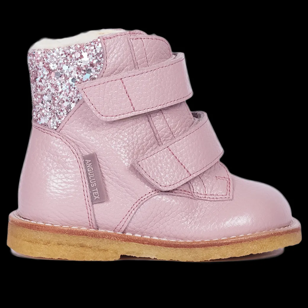 TEX-støvle Med Glitter Og Velcrolukning