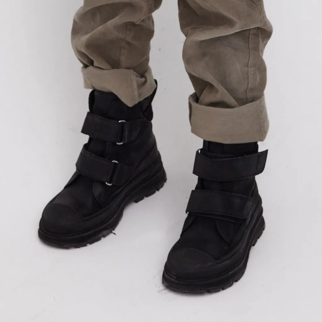 TEX-støvle Med Velcro Og Uldfoer